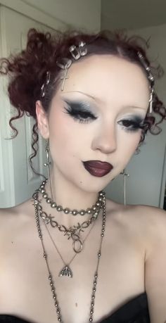 Alt Holiday Makeup, Emo Homecoming Makeup, Goth Birthday Makeup, Gothic Victorian Makeup, Goth Festival Makeup, Moth Inspired Makeup, Emo Concert Makeup, Summer Goth Makeup, Christmas Goth Makeup