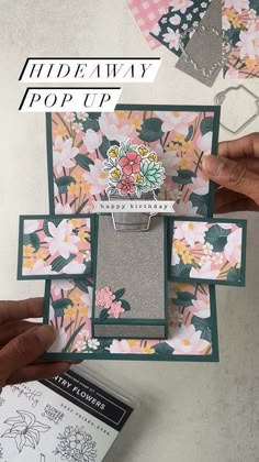 Fun Fold Pop Up Cards, Fancy Fold Card Tutorials How To Make, Interactive Christmas Cards, Popup Cards Tutorial, Pop Up Ideas, Diy Gift Bags Paper, Mechanical Cards, Pop Up Card Templates