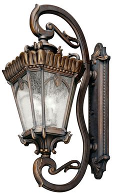 an old fashioned street light on a white background