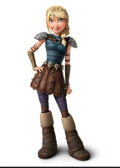 a cartoon character is standing with her hands on her hips and looking at the camera