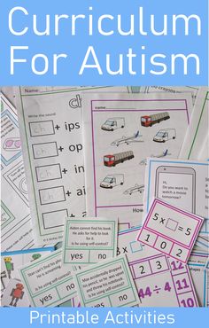 Phot of assorted printable activities Homeschool Special Education, Life Skills Worksheets Special Education, Pre K Special Education Activities, Homeschool Special Needs, Asd Activities Special Education, Asd Classroom Activities, Unique Learning System Special Education, Aba Therapy Activities Printables, Special Education Reading Activities