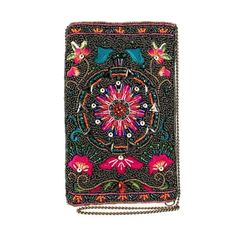 Mary Frances Valley of the Flowers Beaded Crossbody Phone Bag – Mary Frances Accessories Crossbody Handbags, Top Handbags, How To Make Handbags, Eyeglass Case