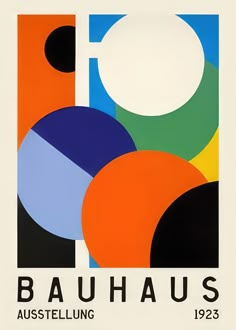 an image of bauhaus poster with different colors