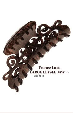 Large Elysee Jaw - Classic France Luxe INSPO JAW CLIP HAIR CLIP CLAW  brown colors aesthetic inspo inspoirational idea ideas elegant clip brown warm cozy autumn warm old money vintage dark academia college clean girl feminine girly Brown Claw Clip Aesthetic, Vintage Academia Aesthetic, Aesthetic Claw Clip, Vintage Dark Academia, Old Money Vintage, Hair Clip Claw, Money Vintage, Vintage Academia, Hair Accessories Ponytail