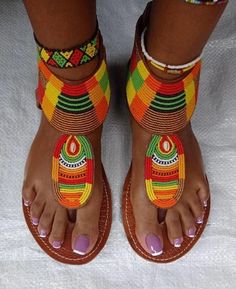 African Slippers, Beads Sandals, African Bohemian, Copenhagen Diet, Cruise Vibes, Beaded Leather Sandals, African Sandals, African Shoes, Bohemian Sandals