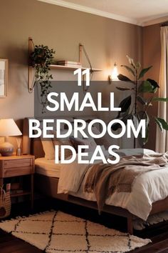 small bedroom decor ideas with text overlay