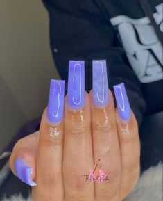 Waterslide Nail Decals, Purple Acrylic Nails, Drip Nails, Ombre Acrylic Nails, Long Acrylic Nails Coffin