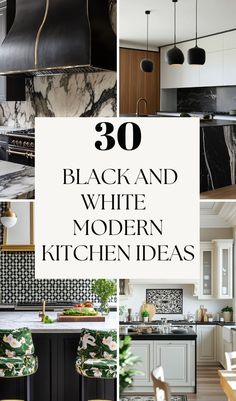 Looking to create a striking kitchen space? Check out these 30 black and white modern kitchen ideas that blend elegance and contrast perfectly. From sleek black cabinetry paired with white marble to minimalist designs that emphasize clean lines, these kitchens are timeless and sophisticated. Whether you're aiming for a bold, dramatic look or a softer monochrome style, these ideas will inspire you to transform your kitchen into a modern masterpiece. Black And White Modern Kitchen, White Modern Kitchen Ideas, Black Cabinetry, Luxe Kitchen, Modern Kitchen Ideas, Monochrome Style, White Subway Tile Backsplash, Timeless Kitchen, Cabinets And Countertops