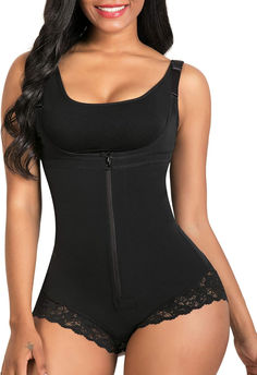 SHAPERX Shapewear for Women Tummy Control Fajas Colombianas Body Shaper Zipper Open Bust Bodysuit Vetements Shoes, Latex Waist Trainer, Full Body Shaper, Open Bust, Body Shapewear, Waist Training Corset, Lace Body