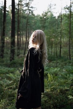 Organic and sustainable black linen kimono nightrobe with long sleeves and belt, knee length  bath robe made from locally produced linen in the North Linen Kimono, Dreamy Photography, Fall Photoshoot, Foto Ideas Instagram, Forest Fairy, Magical Forest, Womens Robes, Organic Linens, Black Forest