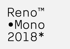 the logo for reno monono is shown in black and white, with an arrow pointing up