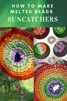 an image of how to make melted beads sun catchers