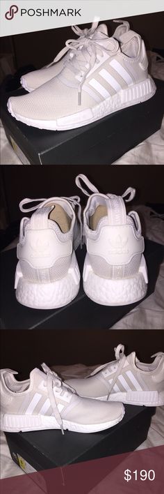 Womens Adidas NMD_R1 Womens adidas original NMD_R1 Talc Cream color way. Brand new, never worn. Size 8. These run a half size big. Adidas Shoes Sneakers Adidas Nmd_r1, Running Shoes Adidas, Lebron 11, Adidas Yeezy 700, Adidas Superstars, Nike Running Shoes Women, Logo Shoes, Womens Adidas, Adidas Sneakers Women