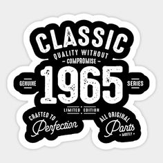 an old school logo with the words classic in black and white