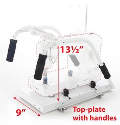 the top plate with handles is shown for use on sewing machines and other items that are not