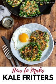 These quick and easy Kale Fritters combine healthy greens and sweet corn in a crispy, golden fritter batter—ideal for a healthy snack, appetizer, or side. Kale Fritters, Healthy Greens, Vegan Guide, Vegetarian Breakfast Recipes, Vegetarian Sandwich, Vegetarian Lunch, Vegetarian Soup