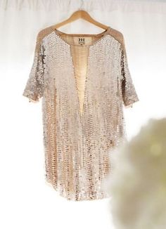 Party Sequins tunic #GiveSaks Pastel Outfit, Sequin Shirt, Looks Party, Glitter Girl, Haute Hippie, Birthday Dress, Sequin Top, Looks Style, Mode Inspiration