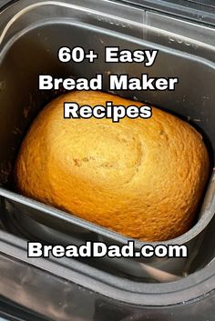 a loaf of bread sitting in an air fryer