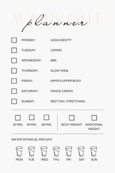 weekly workout planner to stay fit and healthy during your week  #workout #planner #healthylifestyle Workout Plan Aesthetic, Plan Aesthetic, Weekly Workout Planner, Home Workout Plan, Week Workout, Daily Workout Plan, At Home Workout, Workout Planner, Journal Idea