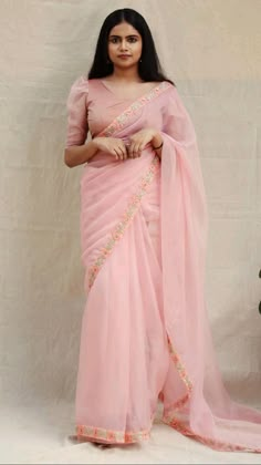 Net Saree Blouse Designs, Simple Saree Designs, New Saree Blouse Designs, Fashionable Saree Blouse Designs, Fancy Sarees Party Wear, Sari Blouse Designs, Indian Saree Blouses Designs, Ladies Blouse Designs