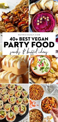 the best vegan party food for parties and buffets