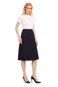 Versatile skirt for day or night wear Fabric: 95% Cotton, 5% Spandex Features a comfortable 2" waistband and back concealed zipper Designed for a great fit on various body types Length: 27" from the top of the waistband Upgrade your wardrobe with this versatile skirt, perfect for day or night wear. Crafted from a high-quality blend of 95% Cotton and 5% Spandex, it offers both comfort and style for those seeking trendy women's clothing. With a 2" waistband and a discreet back zipper, this skirt i Fabric Skirt, Stylish Skirts, Night Wear, Trendy Clothes For Women, Mix N Match, Skirts For Sale, Modest Outfits, Body Measurements, Spandex Fabric