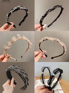 Space Hair, Diy Pearl Necklace, Ankle Bracelets Diy, Wine Hair, Bead Hair Accessories, Ribbon Headbands