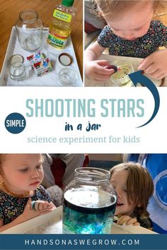 some kids are playing with their science experiment