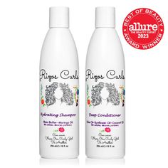 **Award Winner 🏆 2023 Allure Best of Beauty Award: Best Shampoo for Curly Hair** This Award Winning bundle includes our Hydrating Shampoo and Deep Conditioner, making it ideal for any hair type. Our Hydrating Shampoo gently cleanses the hair and scalp without over drying, defends against split ends and strengthens hair with Moringa Oil and Shea butter. The Deep Conditioner helps to restore hydration, while softening and nourishing waves, curls, and coils. Coconut Oil helps reduce frizz while pr Best Shampoo For Curly Hair, Pantene Gold Series, Best Curly Hair Products, Clean Scalp, Hair Care Kits, Spray Moisturizer, Ag Hair Products, Curly Hair Products, Curl Defining Cream