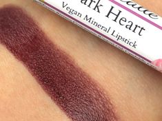 Shade: Dark Heart Description: A dark purplish wine lipstick. Slightly darker and more purple toned than the shade Empress. Coverage: Medium Size: Full Size Tube - Net wt 2.7g / 0.10 Oz. Sample Size Link: https://www.etsy.com/listing/176039418 More Lip Colors: https://www.etsy.com/shop/Etherealle?section_id=13093618 This creamy vegan lipstick formula is handcrafted with an emollient-rich blend of moisturizing butters (unrefined cocoa, shea, and mango) to keep your lips feeling supple and conditi Aveda Lipstick, Natural Lip Color, Wine Lipstick, Vegan Lipstick, Burgundy Lipstick, Acrylic Organizer Makeup, Makeup Shades, Purple Burgundy, Natural Lip Colors