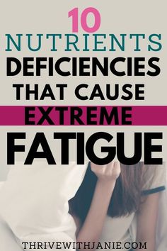 If you are struggling with chronic fatigue, you may need to check if you have nutrient deficiencies that cause fatigue Fatigue Remedies, Chronic Fatigue Remedies, Extreme Fatigue, Causes Of Fatigue, Fatigue Symptoms, Nutrient Deficiency, Daily Health Tips, Muscle Fatigue