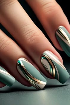 Elegant Nail, Fall Beauty, Her Nails, Blue Nail, Pretty Nail Art, Hot Nails, Elegant Nails