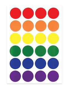 an image of colorful circles on white paper