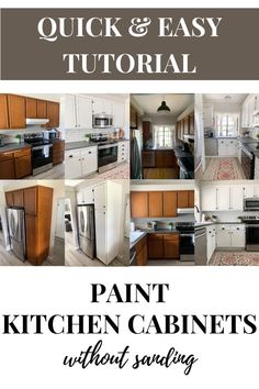 Quick & Easy Tutorial: Paint Kitchen Cabinets without Sanding