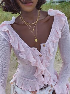 Ruffle Sweater, Modest Fashion Outfits, Pink Tops, Modest Fashion, Passion For Fashion, Fashion Inspo Outfits, Dress To Impress, Stylish Outfits, Fashion Looks