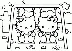 the hello kitty coloring pages are here to help you learn how to draw and color