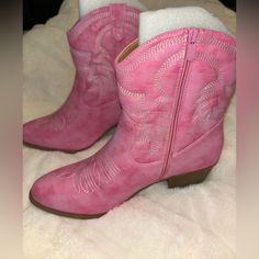 Pink Cowgirl Boots Size 11 Never Worn! Make Me An Offerr! Pink Cowgirl Boots, Pink Cowgirl, Size 11 Heels, Cowgirl Boots, Shoes Heels Boots, Shoes Women Heels, Heeled Boots, Pink Ladies, Shoes Heels