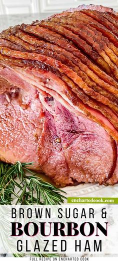 a large piece of meat sitting on top of a white plate