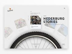 an image of a bike tire with the words nederburg stories on it