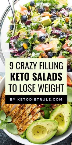 Keto Salads, Program Diet, Resep Salad, Low Carb Salad, Carb Free