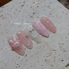 Nail Korea, Korean Nails, Nails At Home, Nails Inspo, Nails Ideas, Christmas Nails, Nail Design