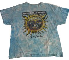 Check out Sublime 40oz to Freedom Short Sleeve Graphic Band T-Shirt XL Tie Dye Sun Logo, the latest item I added on eBay! #eBay #eBaySeller Sublime Logo, Sublime T Shirt, Sun Logo, Grunge Shirt, Hippie Shirt, T Shirt Picture, Sublime Shirt, Graphic Logo, Bohemian Hippie