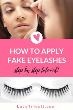 Put On Fake Eyelashes, Applying Eyelashes, Makeup Artist Chair, Easy Makeup, Makeup Hacks