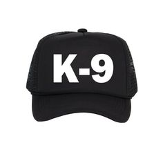 Unleash your inner detective with our K-9 Themed Costume Trucker Cap! As the perfect finishing touch to your law enforcement ensemble, this cap radiates authenticity and detail. Its striking white "K-9" lettering on a deep black canvas ensures you'll be the center of attention at any event. Crafted with breathable materials, the meshed back guarantees you'll remain cool under pressure. The structured front paired with a curved brim delivers both style and substance. Whether you're heading to a c Hats Snapback, Costume Cosplay, Under Pressure, Deep Black, Black Canvas, Law Enforcement, Costume Party, Trucker Cap, Cloth Bags