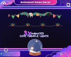 the animated christmas decoration is displayed in this screenshoter's video game screen