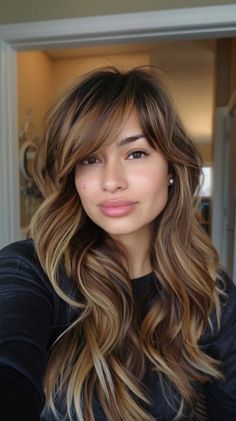 Heavy Face Framing Layers, Tips To Grow Your Hair, Heavy Highlights On Dark Hair, Dark Hair Hairstyles, Heavy Highlights, Highlights On Dark Hair, Grow Your Hair Faster, Water Tips, Healthy Natural Hair Growth