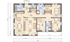 the floor plan for an apartment with two bedroom and one bathroom, including a separate living room