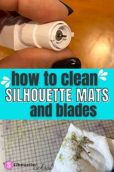 how to clean silhouette matts and blades with this easy guide for beginner's