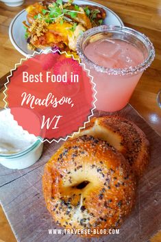 the best food in madison, wv is bagels and ice cream with strawberry juice