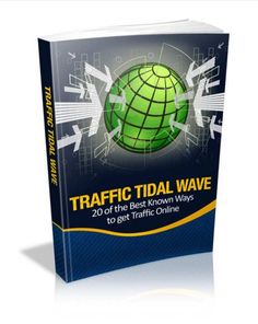 the book cover for traffic tidal wave, which features an image of a green globe and arrows